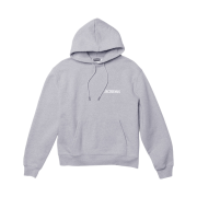 Jacquemus Le Sweatshirt Printed Logo Hoodie Grey