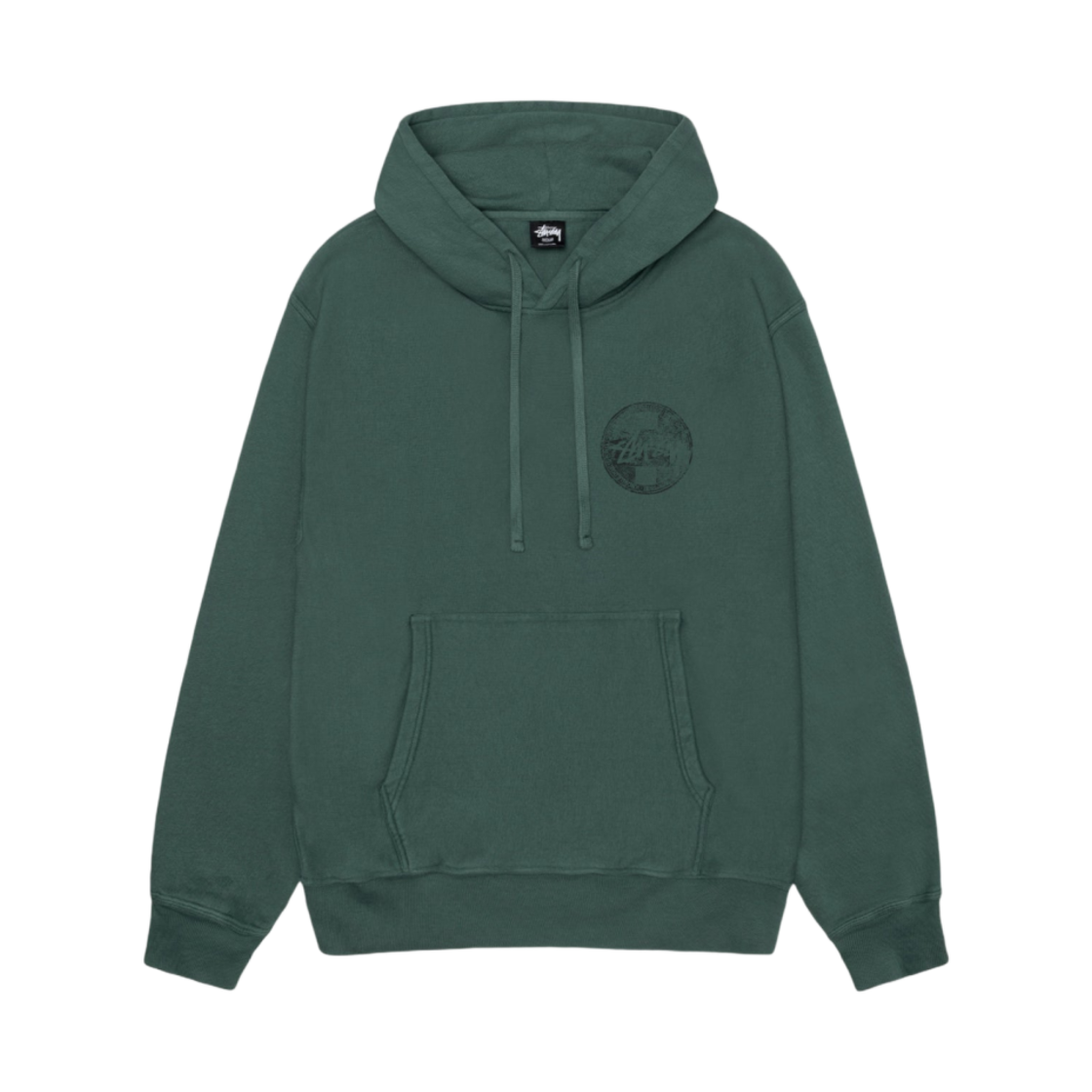 스투시 닷 스탬프 피그먼트 다이드 후드 포레스트(Stussy Dot Stamp Pigment Dyed Hoodie Forest) - 2