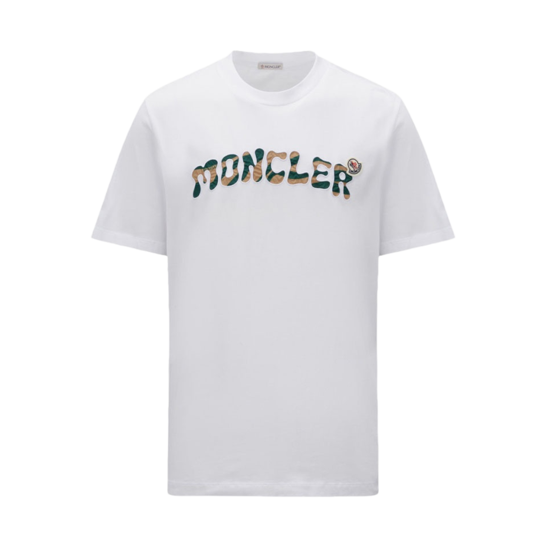몽클레르 자수 로고 티셔츠 옵티컬 화이트 - 23SS(Moncler Embroidered Logo T-Shirt Optical White - 23SS) - 1