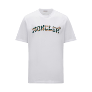 Moncler Embroidered Logo T-Shirt Optical White - 23SS