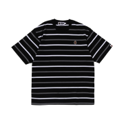 BAPE Ape Head One Point Stripe T-Shirt Black