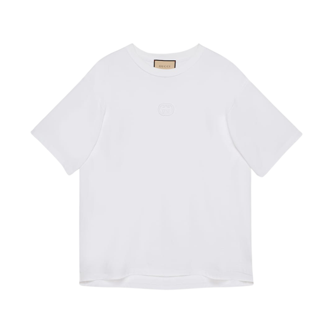 구찌 코튼 저지 티셔츠 오프 화이트(Gucci Cotton Jersey T-Shirt Off White) - 1