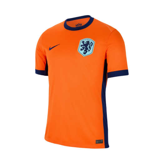 Nike Netherlands 2024/25 Dri-Fit Stadium Home Replica Jersey Safety Orange (Non Marking Ver.)
