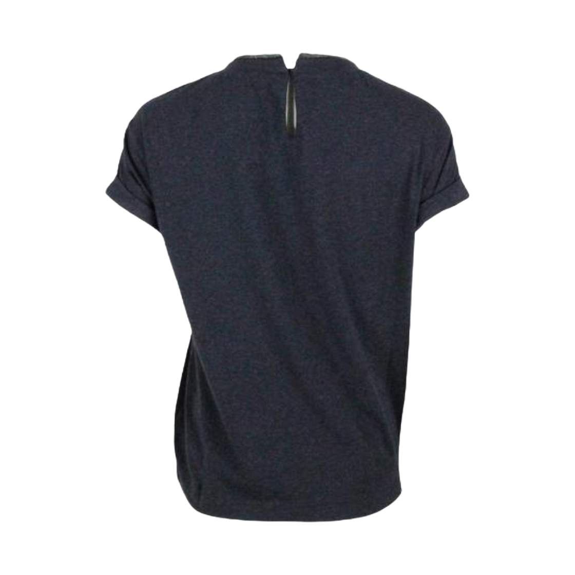 (W) 브루넬로 쿠치넬리 스트레치 저지 티셔츠 앤트러사이트((W) Brunello Cucinelli Stretch Jersey T-Shirt Anthracite) - 2