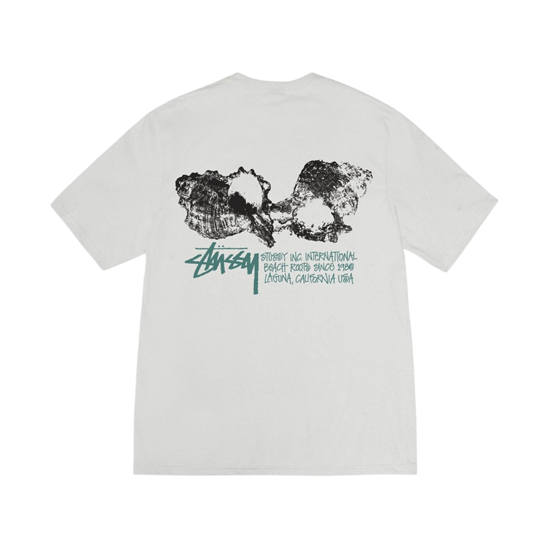 스투시 쉘 티셔츠 네이비 내츄럴(Stussy Shells T-Shirt Natural) - 1