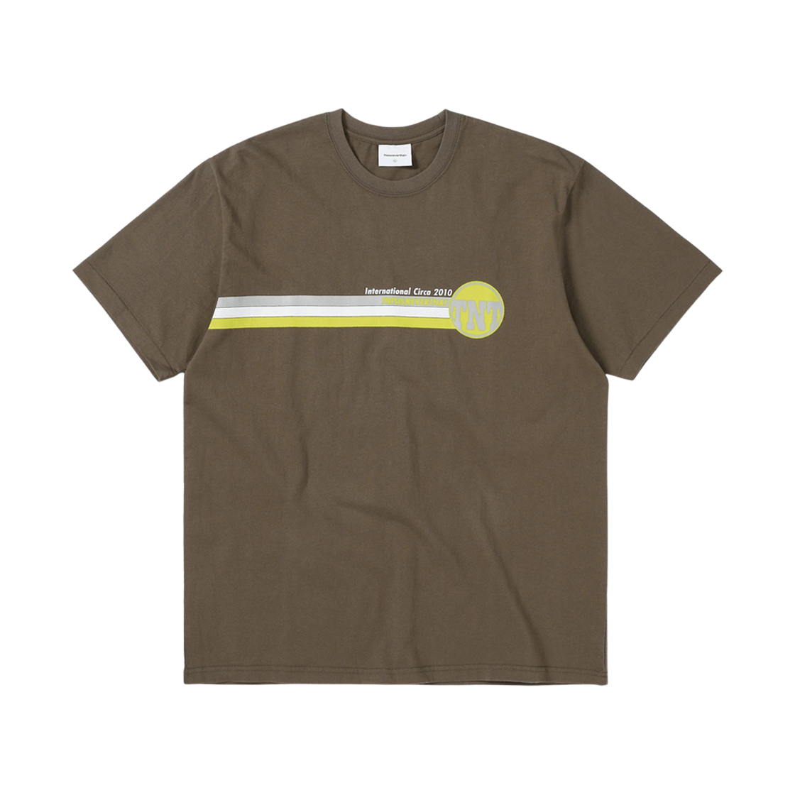 디스이즈네버댓 트랙 라인 티셔츠 브라운(Thisisneverthat Track Lines T-Shirt Brown) - 1
