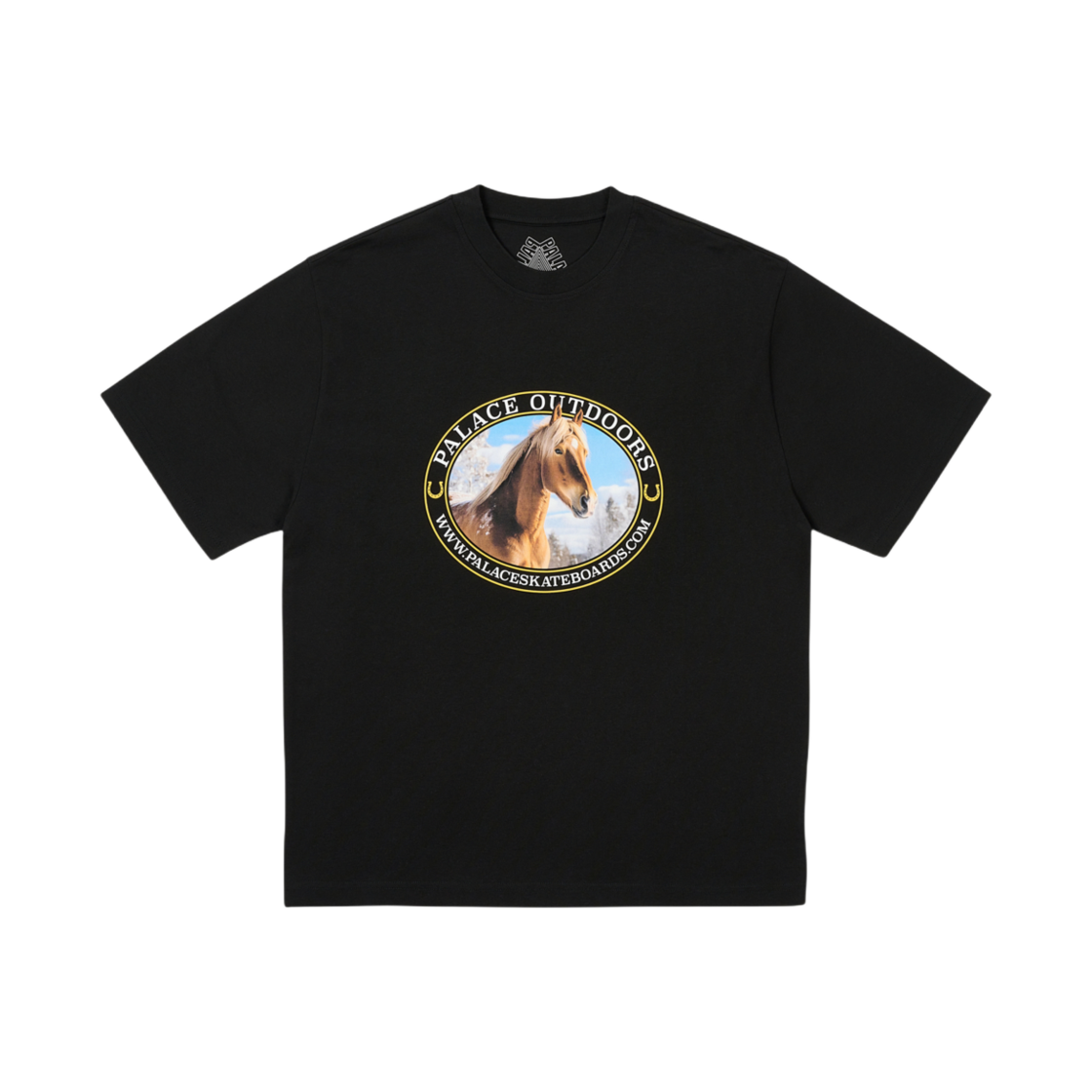 - Palace Equestrian T-Shirt Black - 24FW