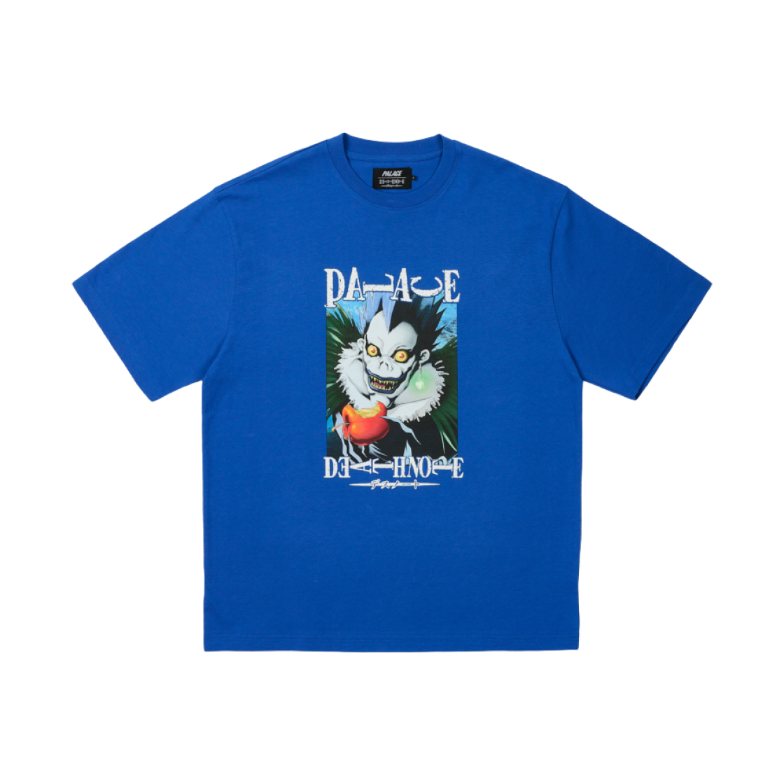 팔라스 x 데스 노트 티셔츠 블루 베리 - 25SS(Palace x Death Note T-Shirt Blue Berry - 25SS)