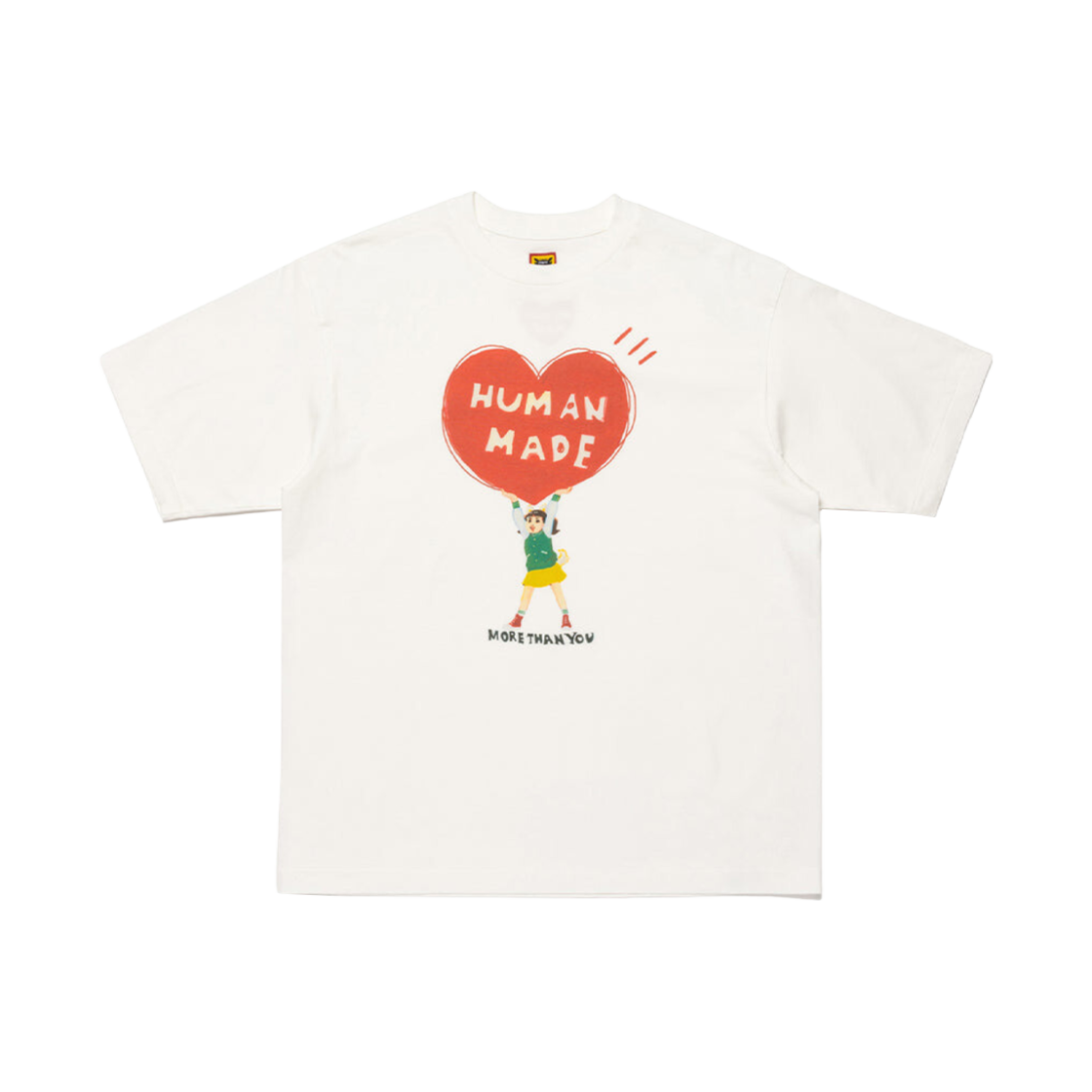 휴먼 메이드 그래픽 티셔츠 사이드 B 화이트(Human Made Keiko Sootome T-Shirt Side B White) - 1