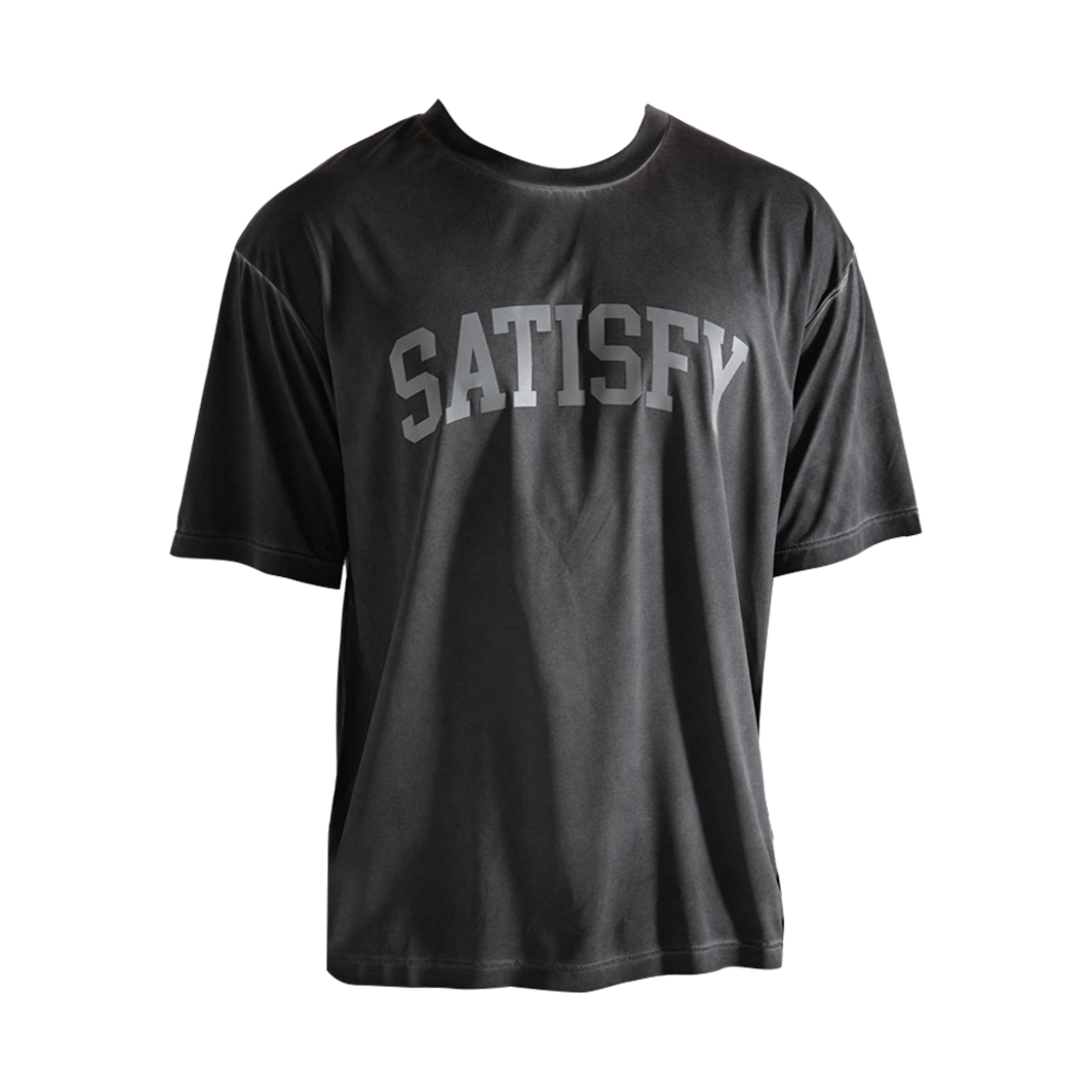 새티스파이 아우라라이트 티셔츠 피그먼트 블랙(Satisfy Auralite T-Shirt Pigment Black)