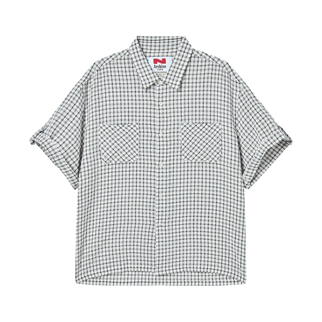 엔 아카이브 소프트 페브릭 마린 반팔 셔츠 화이트(N ARCHIVE Soft Fabric Marine 1/2 Shirt White) - 1