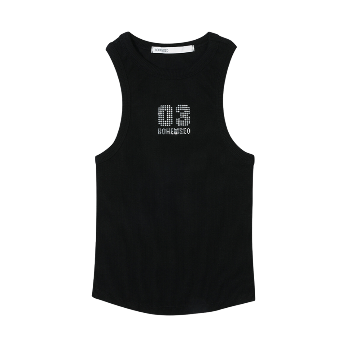 (W) 보헤미안 서울 03 보헴서 슬리브리스 블랙((W) Bohemian Seoul 03 Bohemseo Sleeveless Black)
