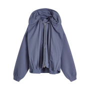 Balenciaga Incognito Zip-Up Hoodie Blue