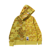 BAPE x Van Gogh Museum Shark Full Zip Hoodie Yellow