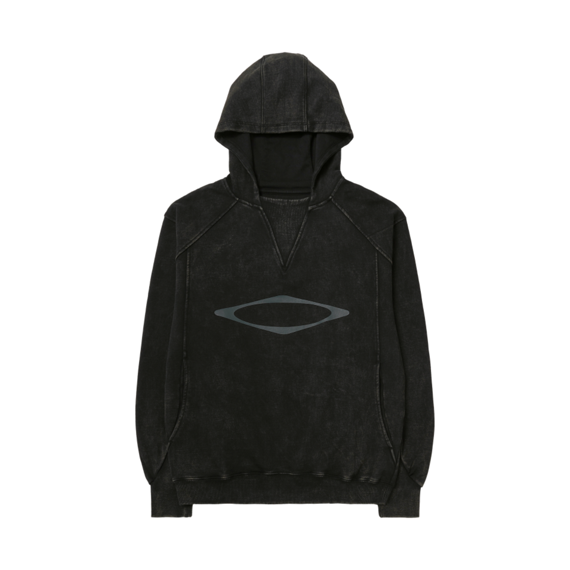 MF24FWHD01 (W) Mischief Bleached Pullover Hoodie Washed Black