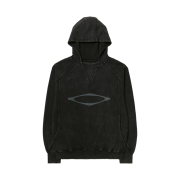 (W) Mischief Bleached Pullover Hoodie Washed Black