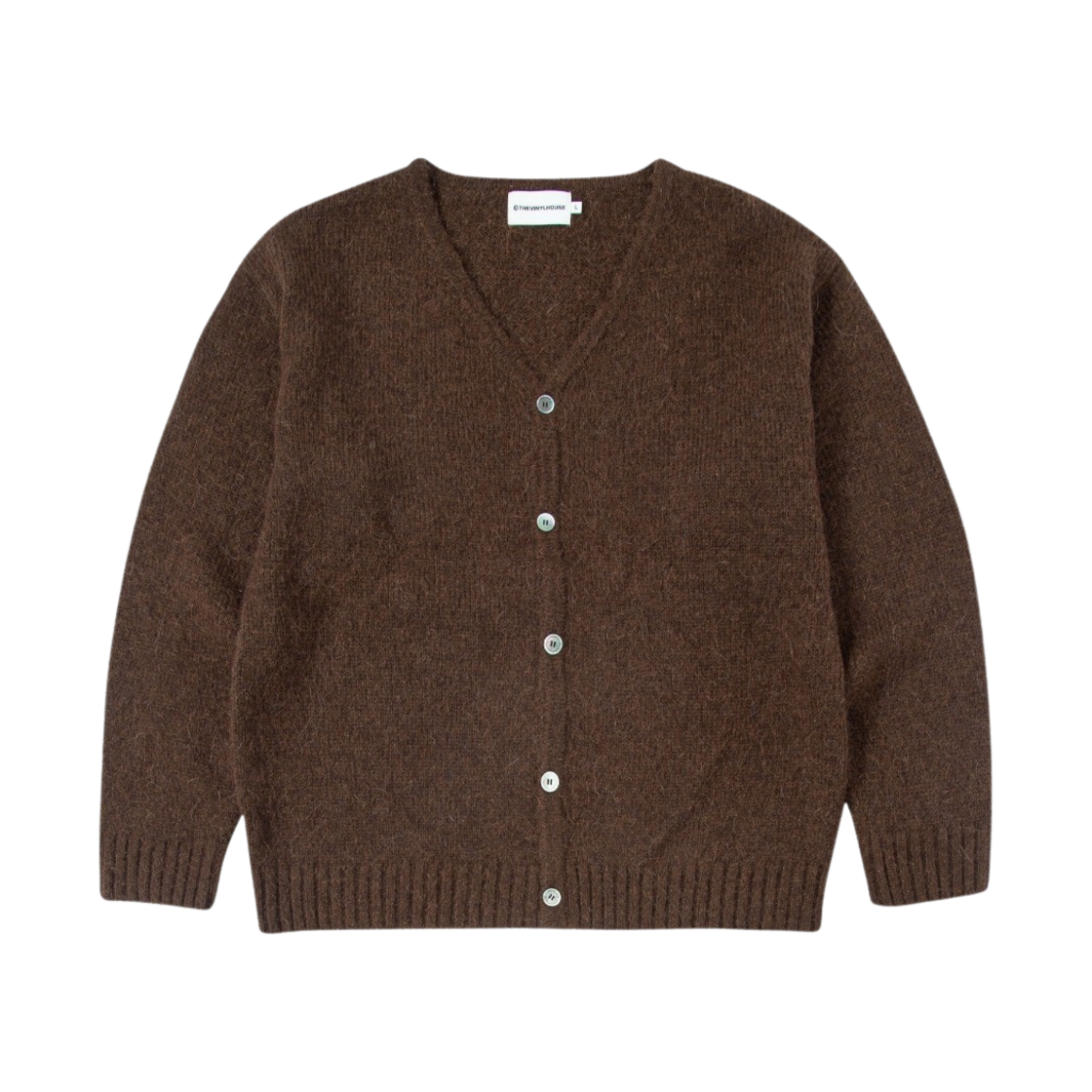 더바이닐하우스 모헤어 가디건 브라운