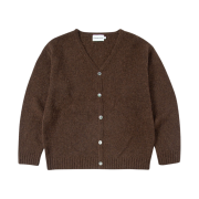 Thevinylhouse Mohair Cardigan Brown