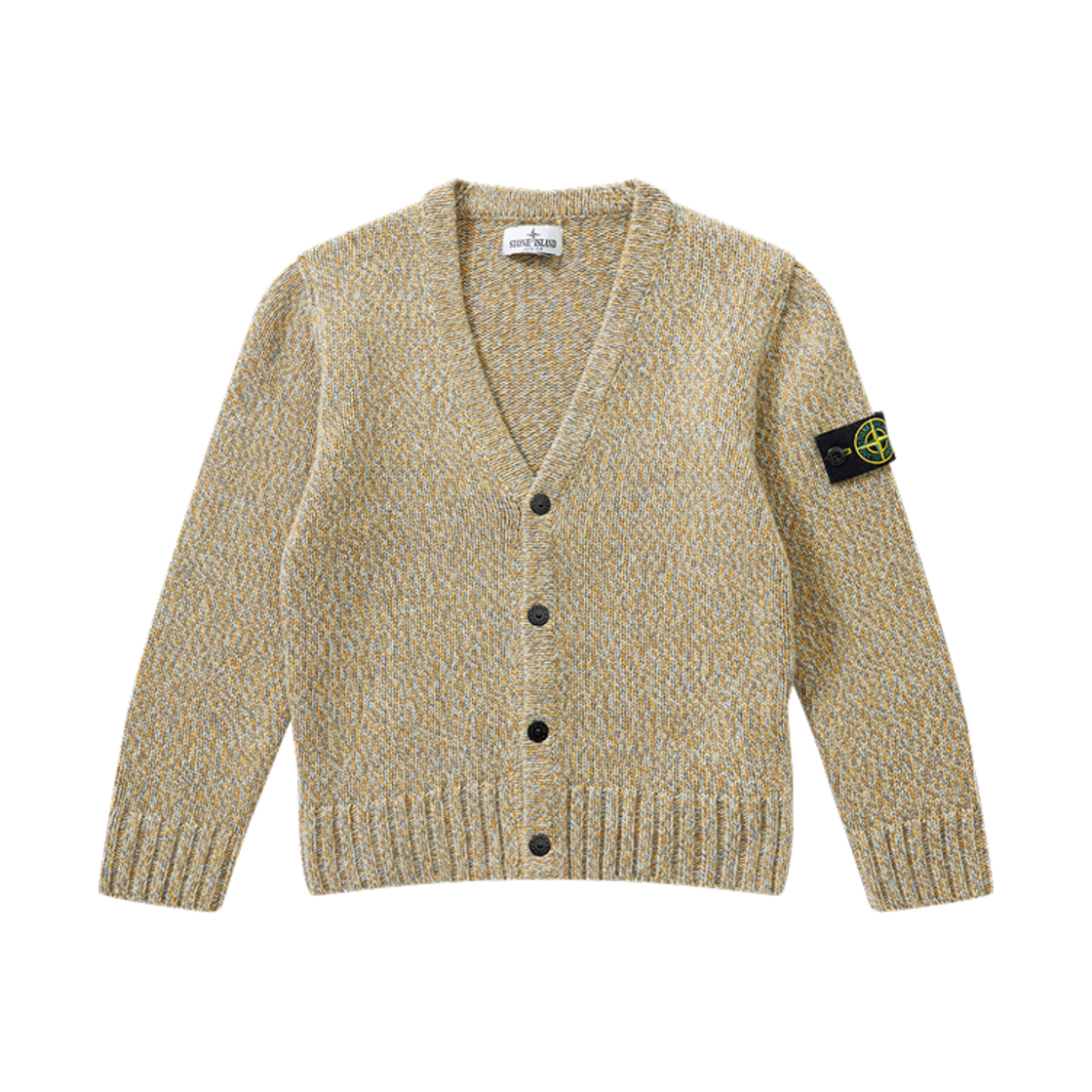 7916519Z6-V0073 (Kids) Stone Island 519Z6 Cardigan Knit Sienna Brown - 23FW
