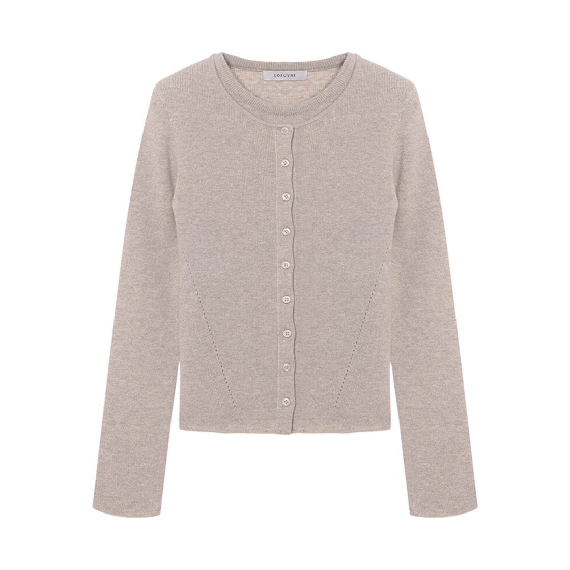 (W) 루에브르 레이어드 니트 풀오버 오트밀((W) Loeuvre Layered Knit Pullover Oatmeal)