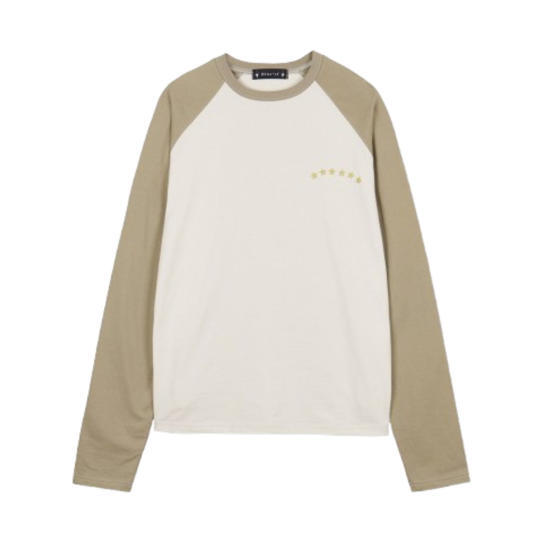 블루 선플라워 에센셜 시그니처 자수 래글런 긴소매 티셔츠 올리브(Blue Sunflower Signature Raglan Long Sleeve Olive)