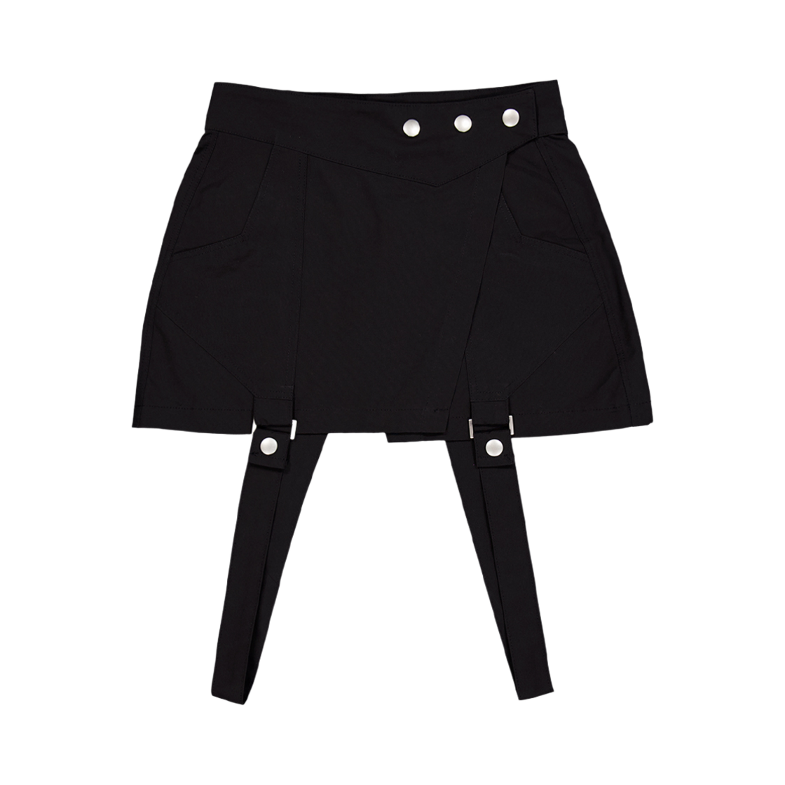 24FW-23 Full of Ssun Ghost In The Shell Convertible Skirt Black