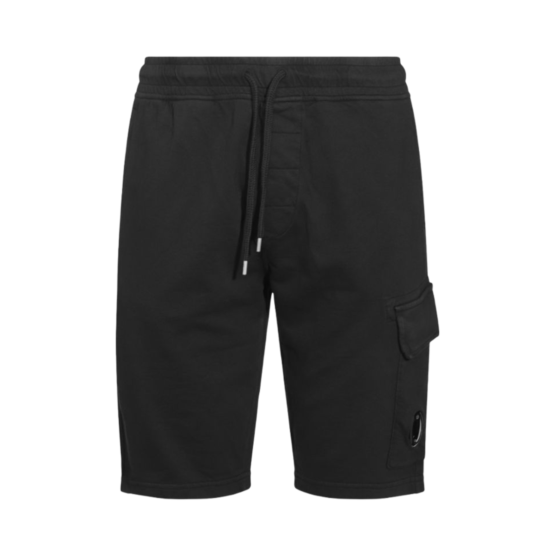 C.P. 컴퍼니 라이트 플리스 카고 렌즈 쇼츠 블랙 - 25SS(C.P. Company Light Fleece Cargo Lens Shorts Black - 25SS)