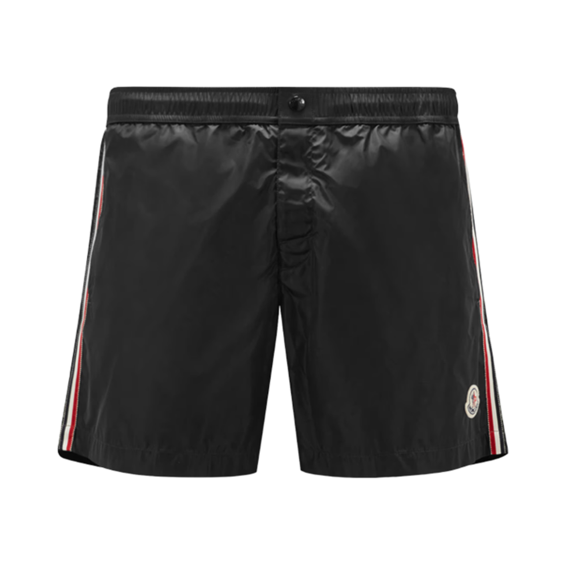 몽클레르 로고 패치 스윔 쇼츠 느와르 - 25SS(Moncler Logo Patch Swim Shorts Noir - 25SS)