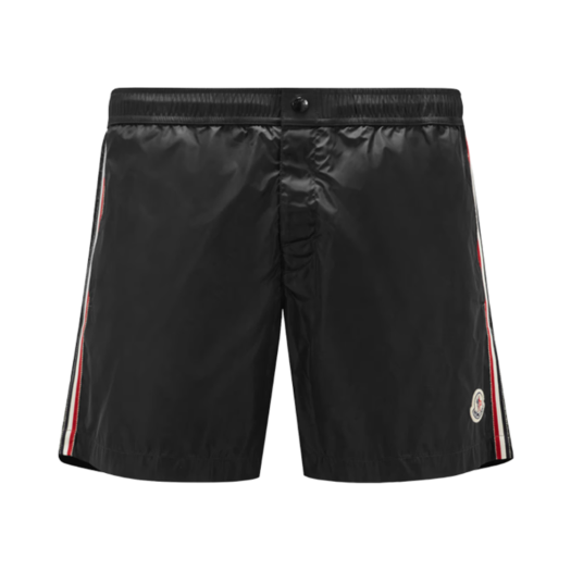 K1-091-2C00018-53326-999 Moncler Logo Patch Swim Shorts Noir - 25SS
