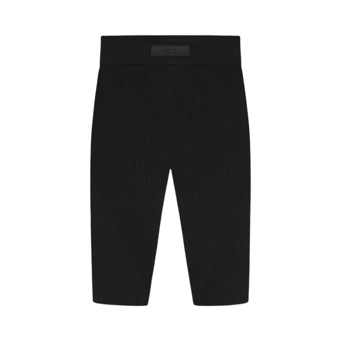 (W) 에센셜 니트 바이커 쇼츠 블랙 - 24SS((W) Essentials Knit Biker Shorts Black - 24SS) - 1