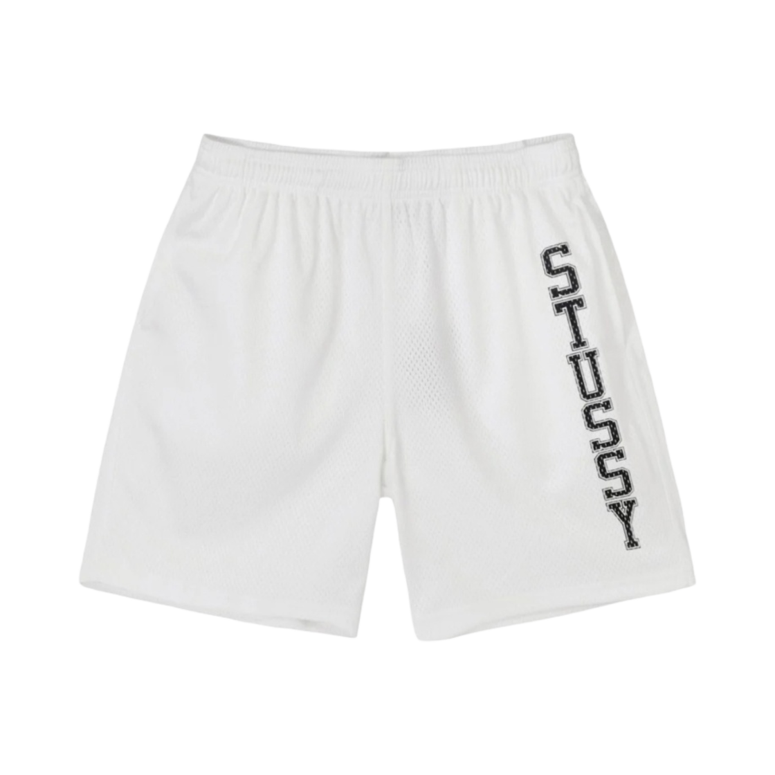 스투시 컬리지에이트 메쉬 쇼츠 화이트(Stussy Collegiate Mesh Shorts White) - 1