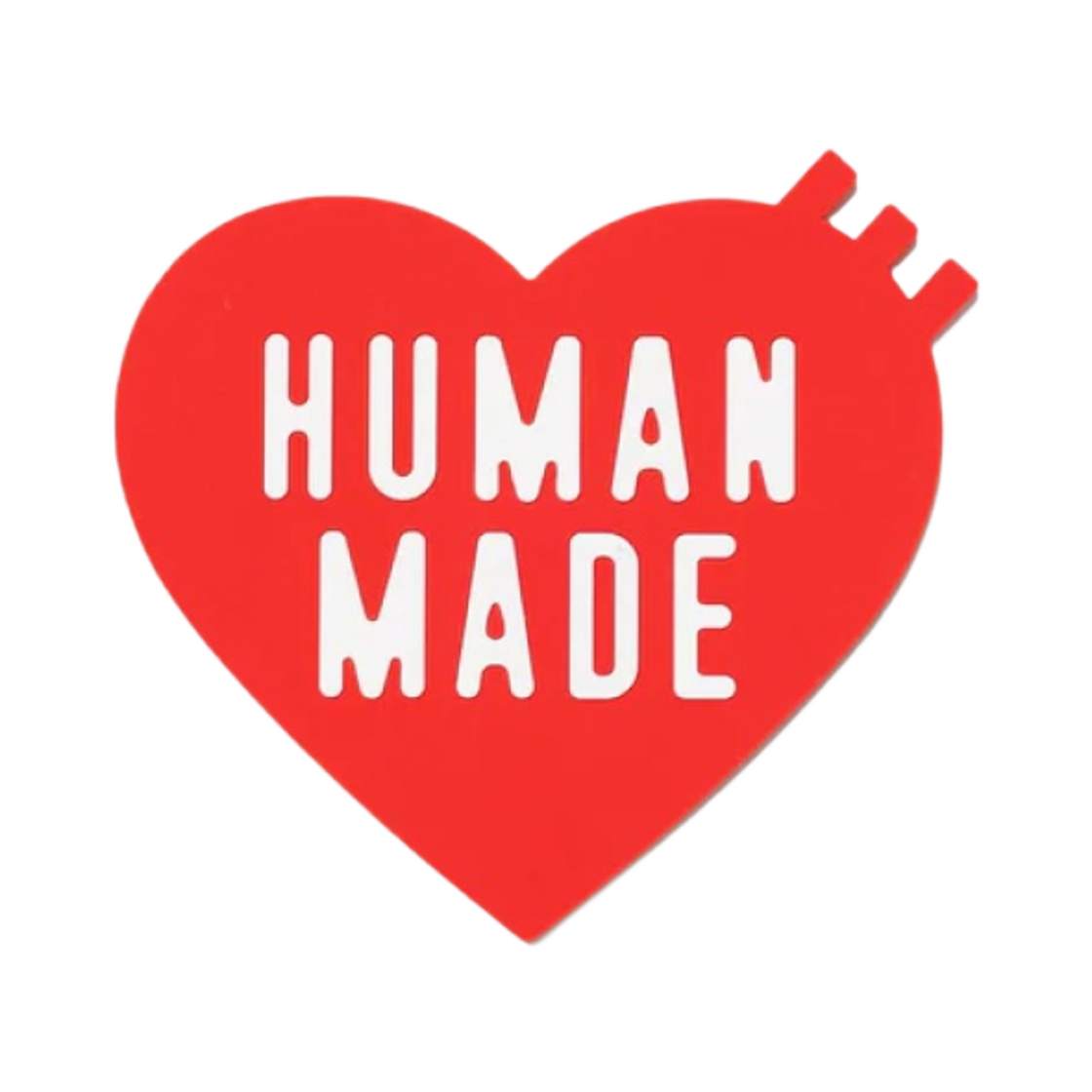 휴먼 메이드 하트 러버 코스터 레드(Human Made Heart Rubber Coaster Red)