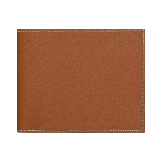 Hermes Citizen Twill Compact Wallet Evercolor & Gold Bleu Nuit Bleu Zanzibar