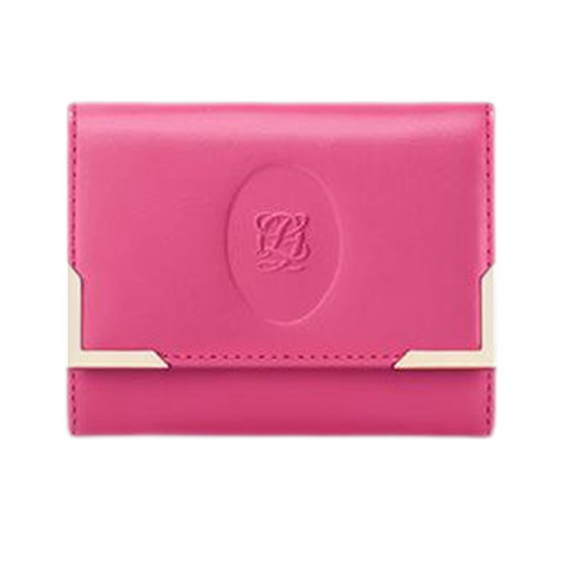 LLSQ3HT02FJ8PI0171 Louis Quatorze New Heritage Bi-Fold Half Wallet Pink