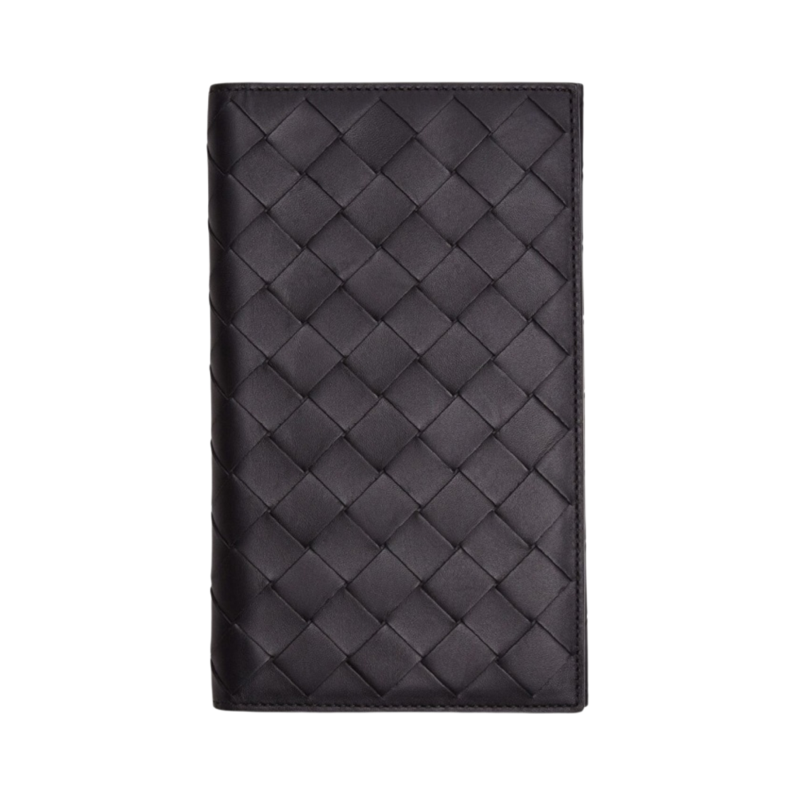 보테가 베네타 리무버블 포켓 장지갑 블랙 그래스(Bottega Veneta Long Wallet with Removable Pocket Black Grass) - 1