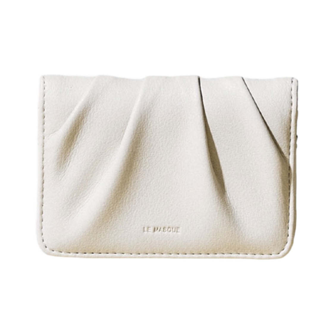 L0830170479 Lemasque Dough Soft Card Wallets Creamwhite
