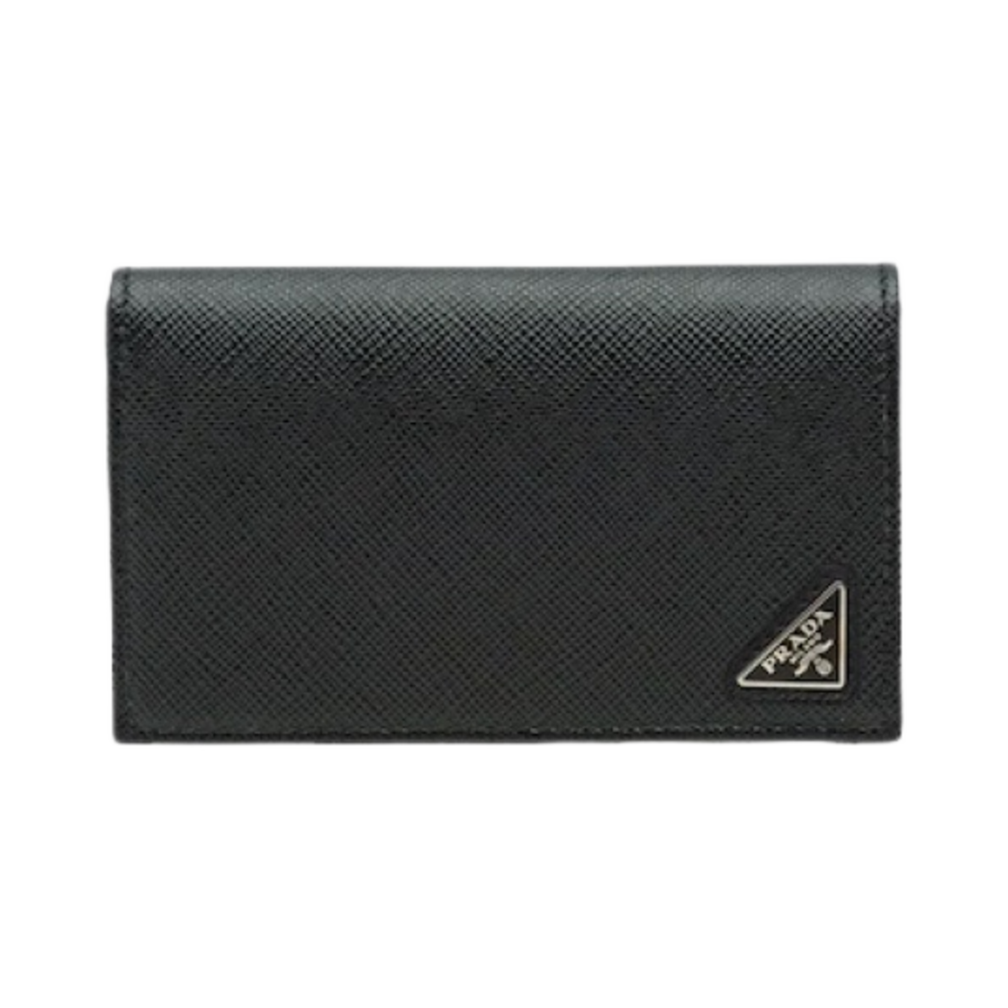 2MC122-QHH-F0002 Prada Saffiano Leather Card Holder Black
