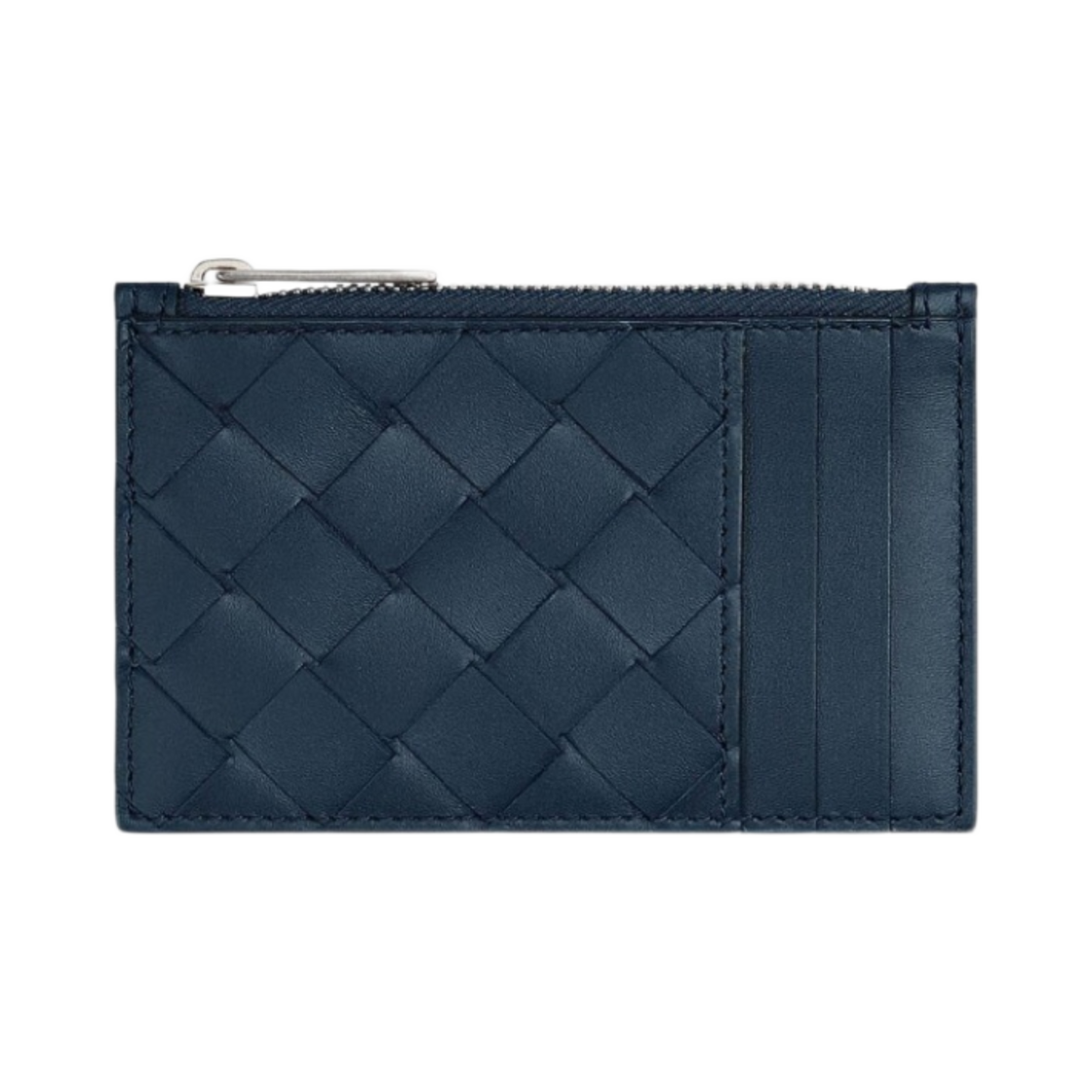 보테가 베네타 지퍼 카드 케이스 딥 블루(Bottega Veneta Zipped Card Case Deep Blue) - 1