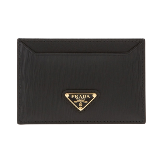 1MC208-2DDU-F0002 Prada Vitello Move Leather Card Holder Black