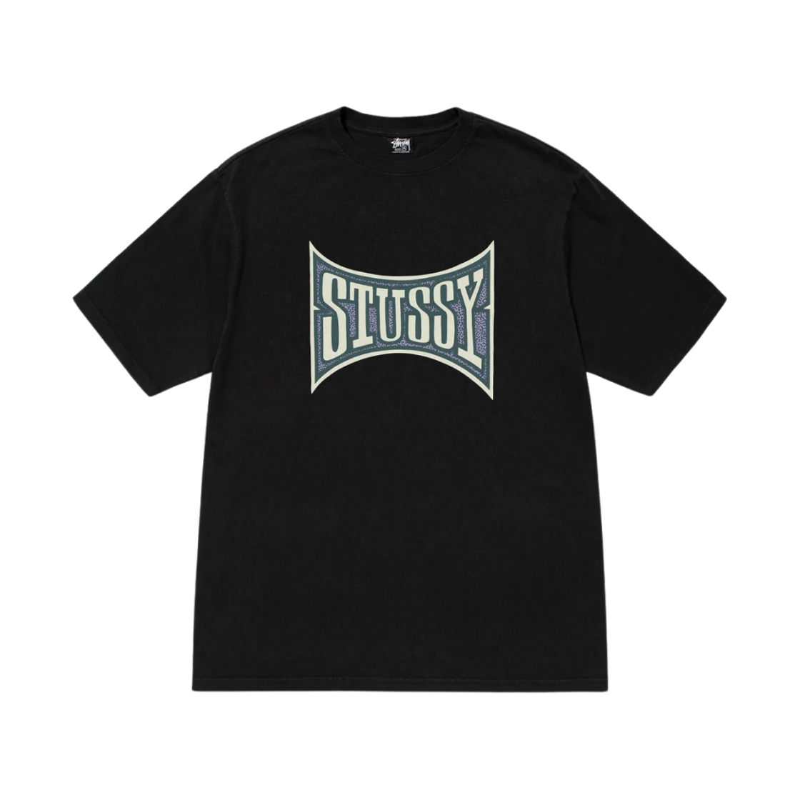 스투시 챔피언 피그먼트 다이드 티셔츠 블랙(Stussy Champion Pigment Dyed T-Shirt Black) - 1