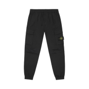 Stone Island 31303 Stretch Cotton Tela Paracadute Cargo Pants Black - 22SS