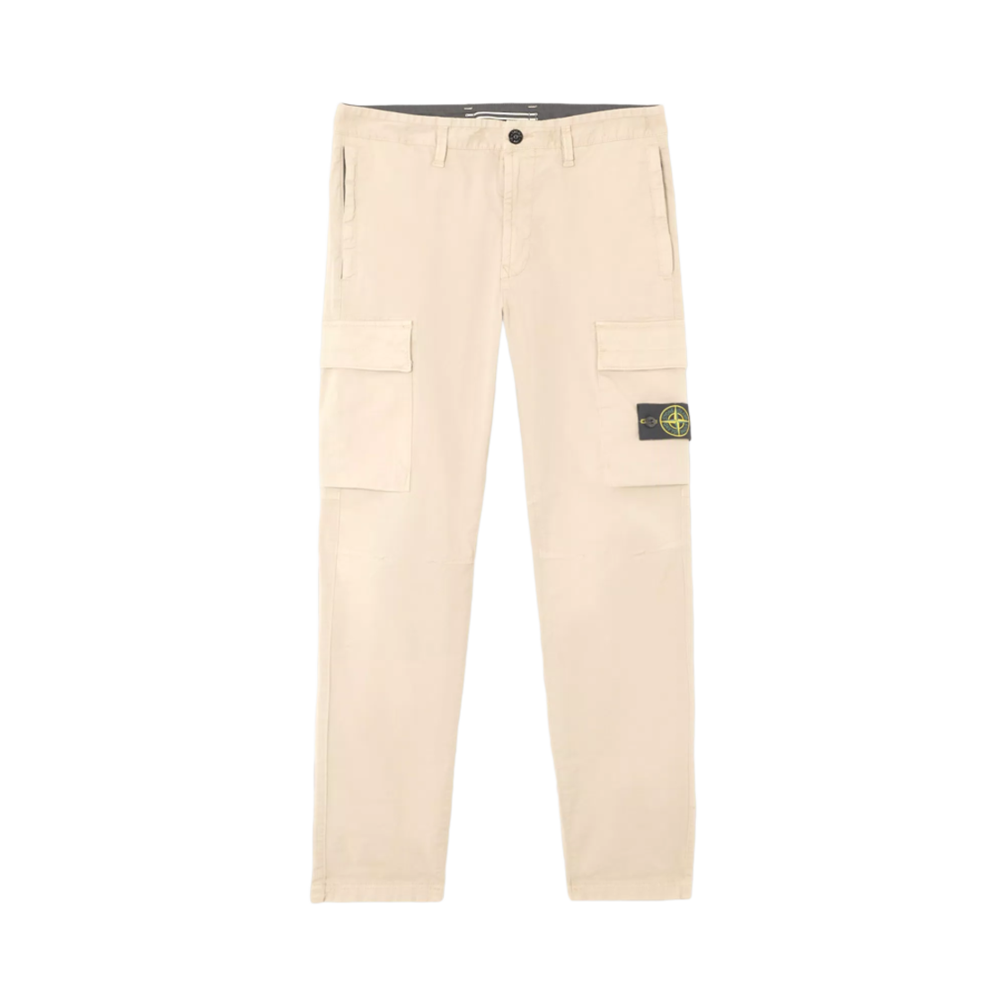 K1S1531003-04S0010-V009A Stone Island 3100304 Supima Cotton Twill Stretch-TC Regular Tapered-Fit Cargo Pants with Zipper Pockets Desert - 25SS