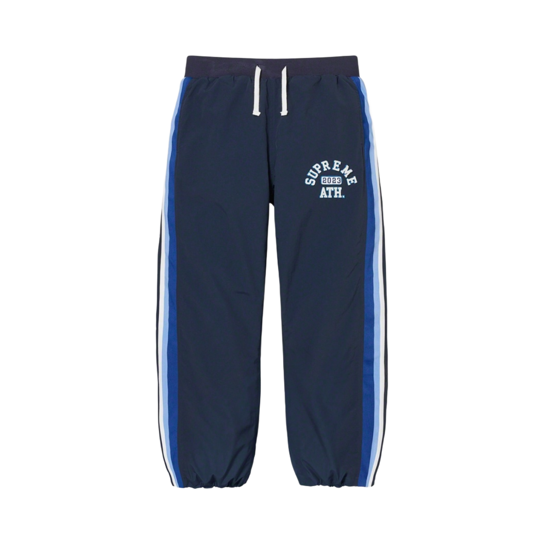 슈프림 아플리케 트랙 팬츠 네이비 - 23SS