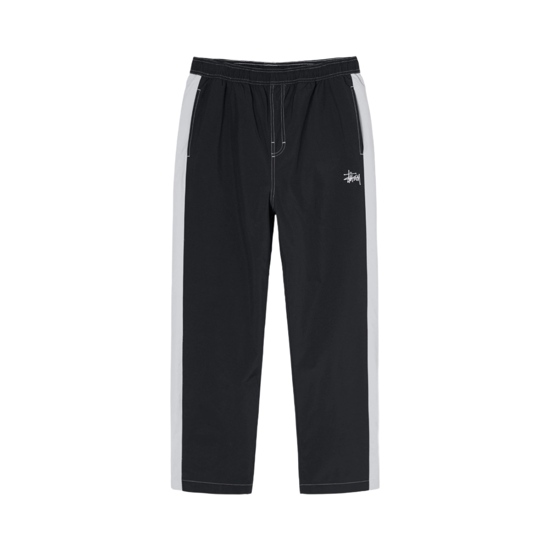 스투시 패널 트랙 릴렉스드 팬츠 블랙(Stussy Panel Track Relaxed Pants Black) - 1