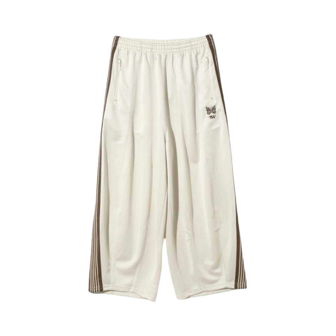 - Needles x TW H.D. Track Pants Poly Smooth White - 대표 이미지 #1