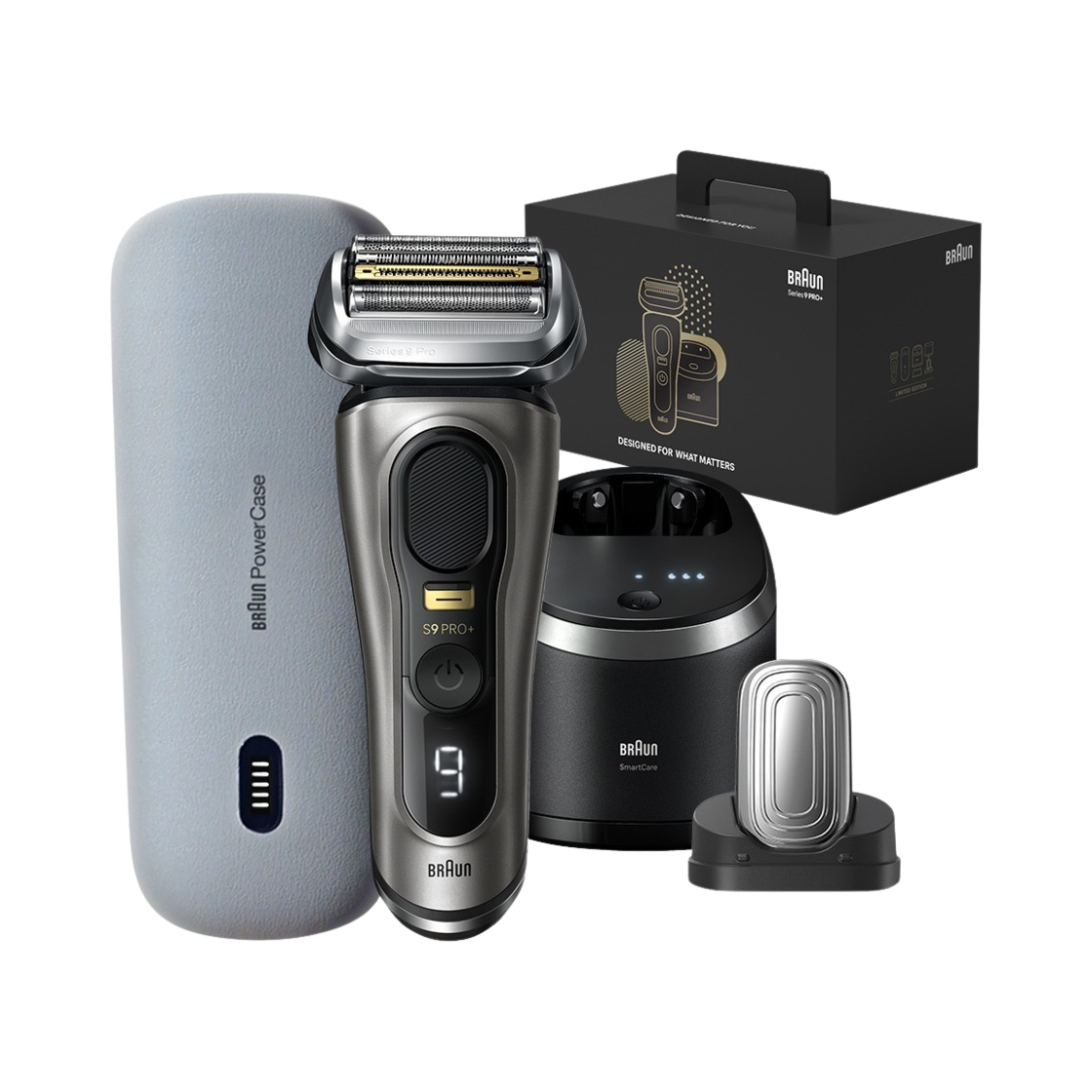 브라운 시리즈9 프로 플러스 9575cc 그라파이트 + 프로케어 해드(Braun Series 9 PRO Plus 9575cc Graphite + HY94)