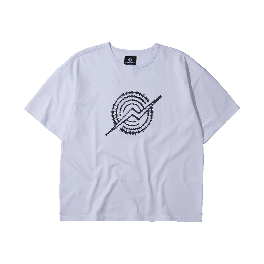 KB2RT1355MWH KALA PATTHAR Front Logo Loose Fit T-Shirt White