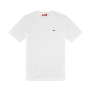 Diesel T-Just-Doval-PJ T-Shirt with Oval D Patch White