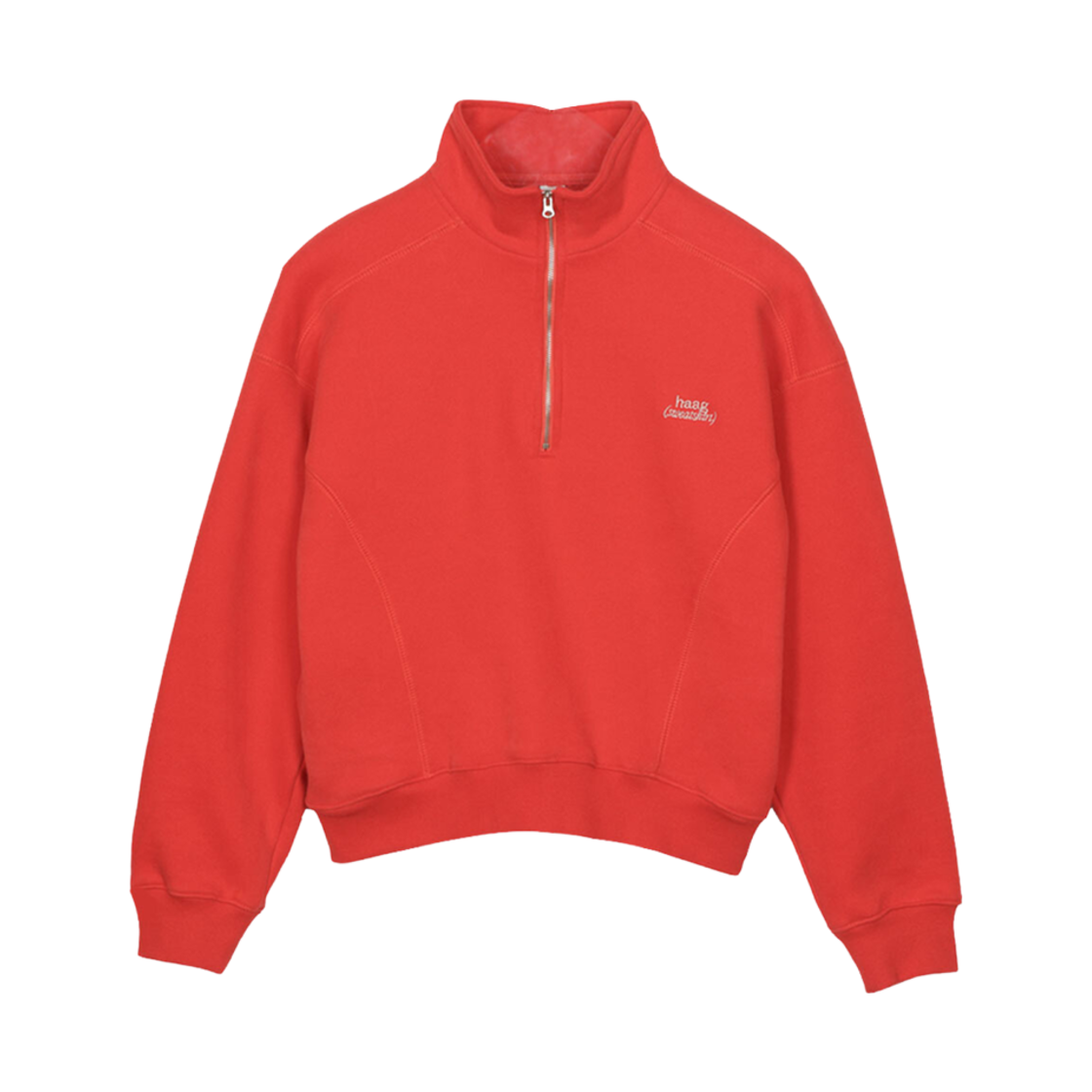 - (W) Haag A Zip-Up Sweatshirt Poppy Red