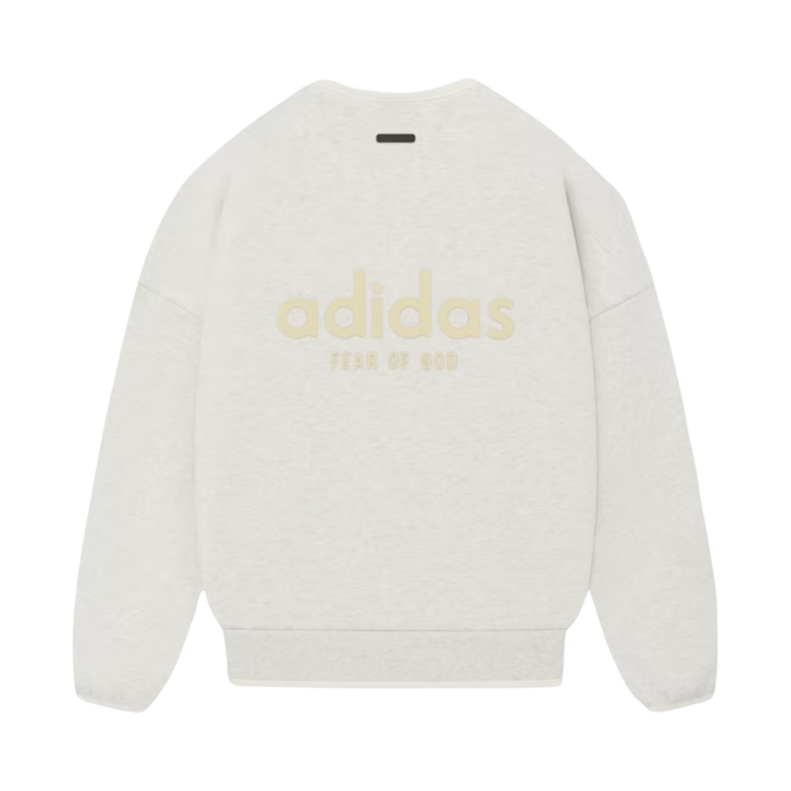 아디다스 x 피어 오브 갓 애슬레틱스 헤더 크루넥 스웨트셔츠 초크 화이트 - KR 사이즈(Adidas x Fear of God Athletics Heather Crewneck Sweatshirts Chalk White - KR Sizing)